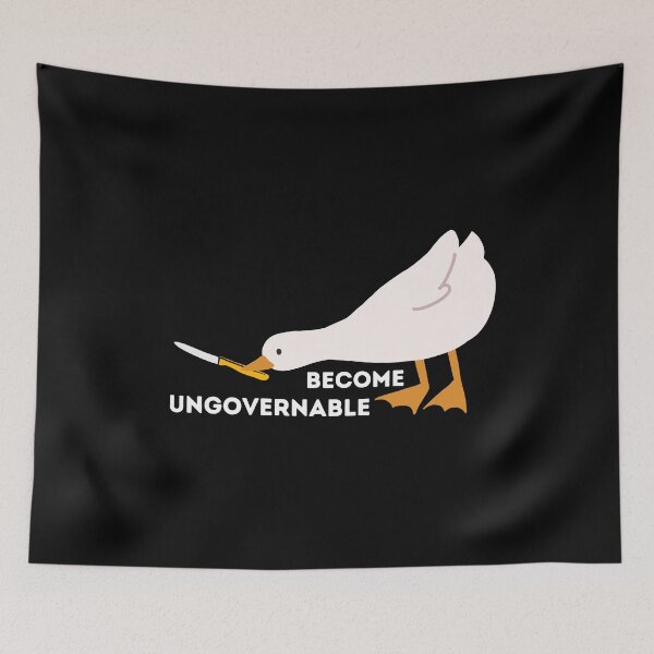 Item preview, Become Ungovernable | Duck With Knife Funny designed and sold by BopleDesigns.