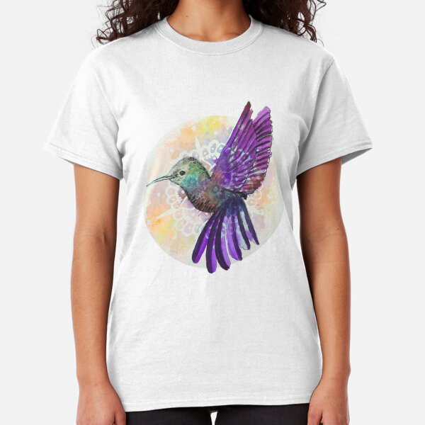 Hummingbird - Purple Mandala Classic T-Shirt