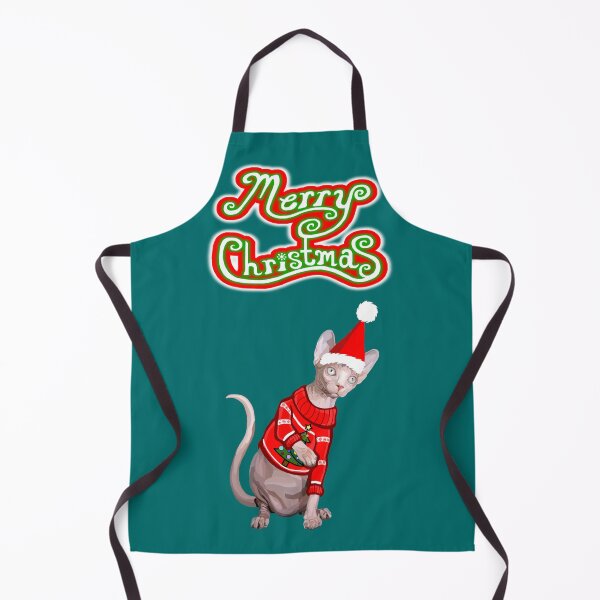Item preview, Feliz Navidad Gato Sphynx designed and sold by Deborah Camp.