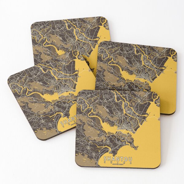 Item preview, Shantou City Map of Guangdong, China - Pastel designed and sold by deMAP.