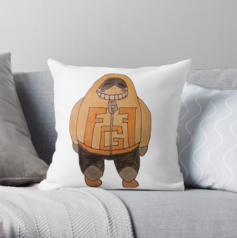 "Fatgum" Throw Pillow by harleyjinx | Redbubble