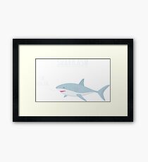 The Sarcastic Shark Framed Print