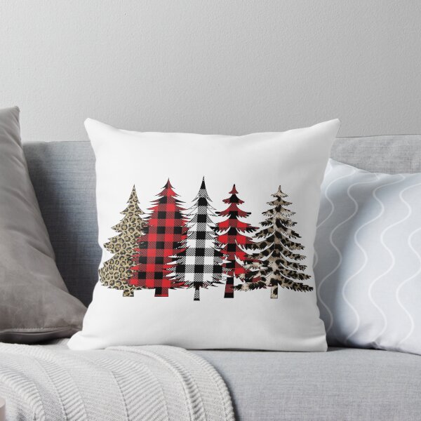 Artikelvorschau, Leopard-Druck-Büffel-karierter Kiefern-Weihnachtsentwurf entworfen und verkauft von TRIPPYPRINTS.