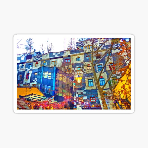 Hundertwasser Museum. Vienna. Austria Sticker