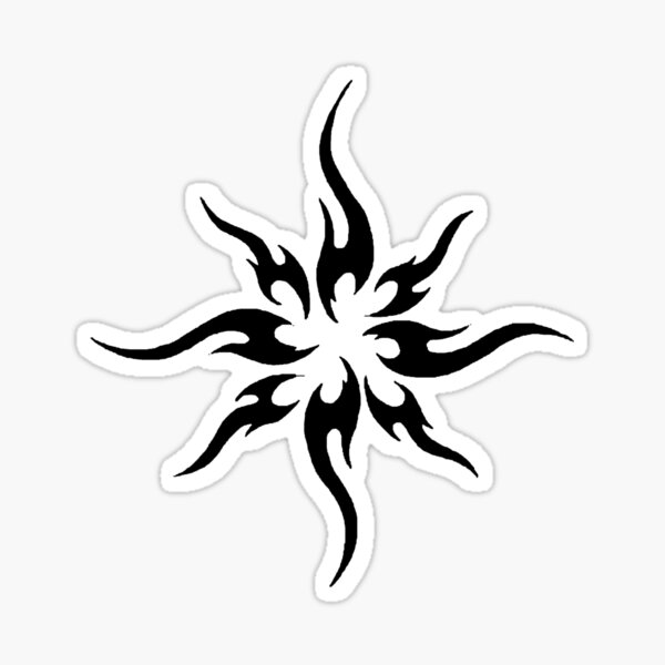 tattoo-tribal sun Sticker