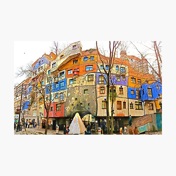 Hundertwasserhaus Wien Fotodruck