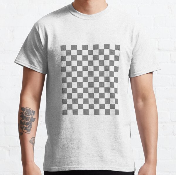 mens checkerboard t shirt