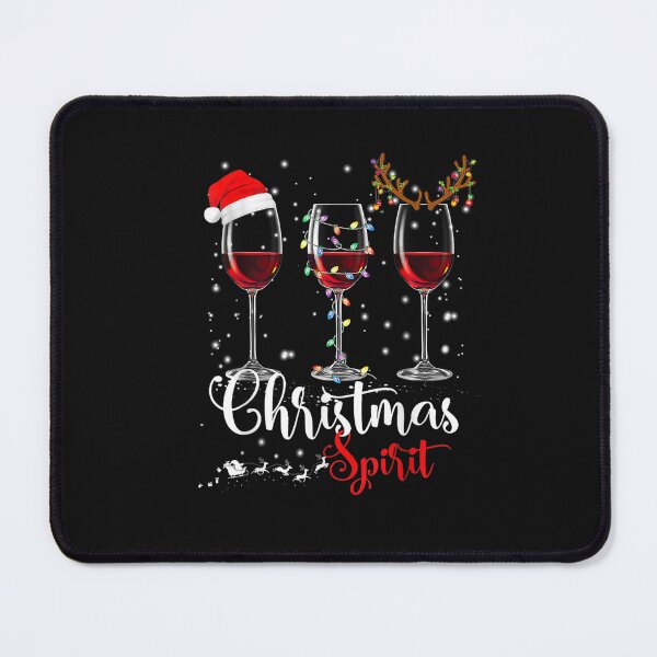 Item preview, Funny Christmas Spirits Glasses Of Wine Xmas Holidays Party T-Shirt designed and sold by Blue-Rechard.