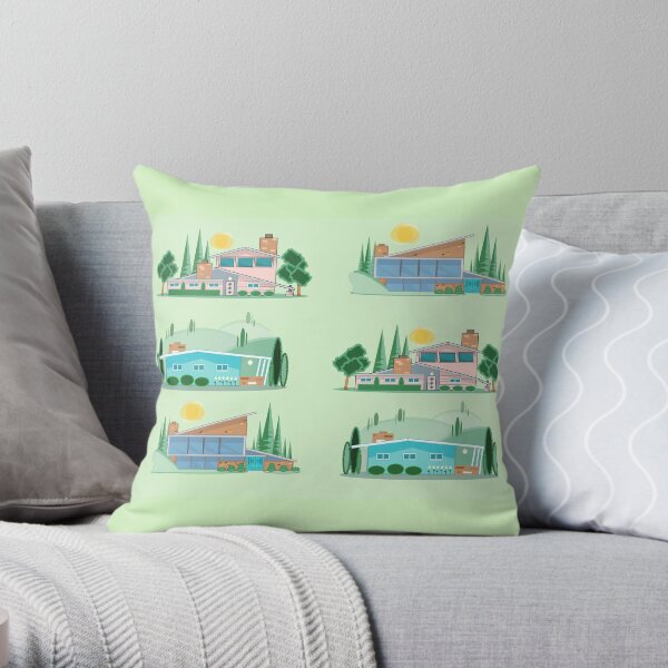 Atomic Docile Throw Pillow