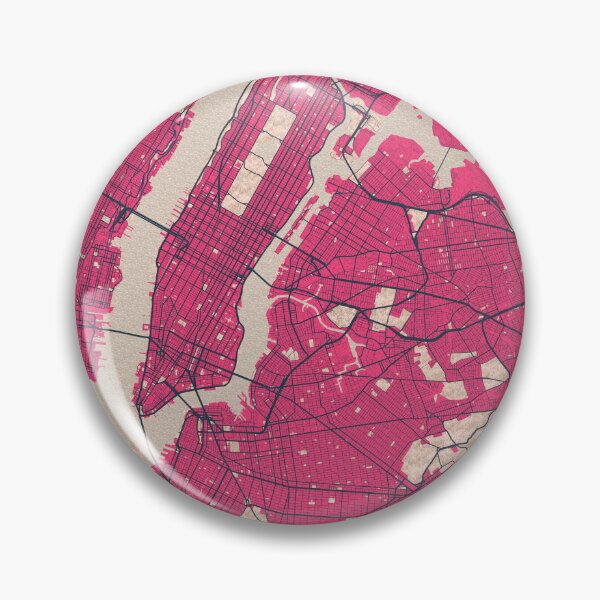 Artikelvorschau, New York City Karte der USA - Blüte entworfen und verkauft von deMAP.