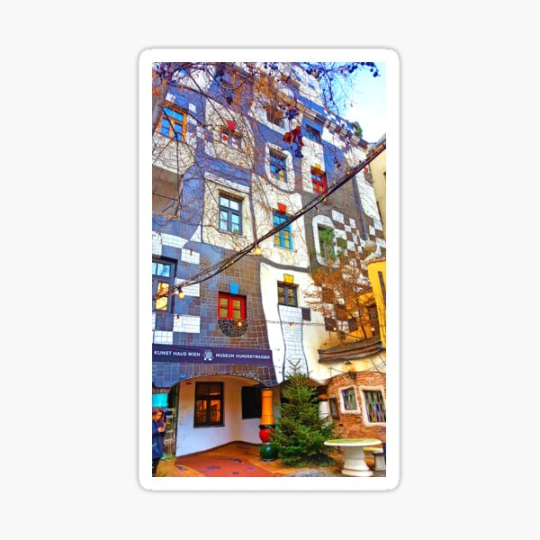 MUSEUM HUNDERTWASSER. Wien. Österreich Sticker