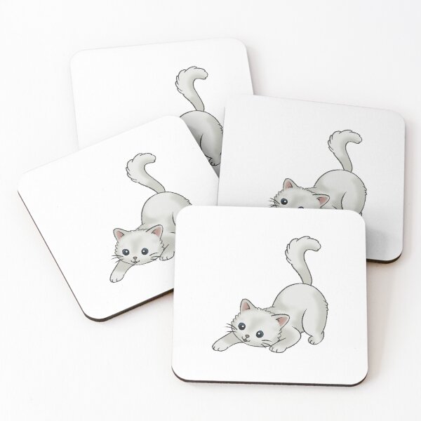 Item preview, Playful White Fluffy Cat designed and sold by Zephyr-Studio.