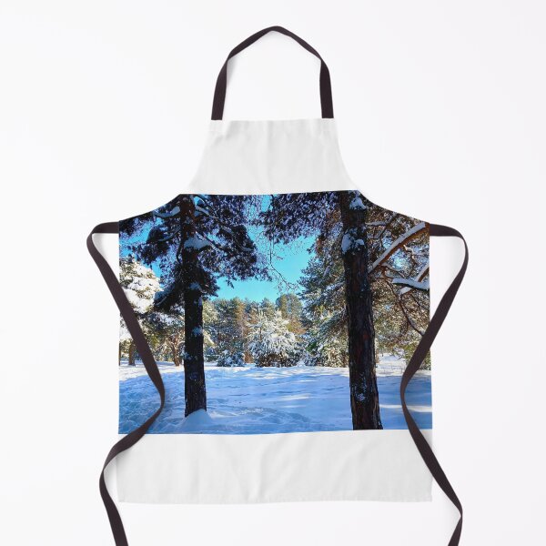 Item preview, Scenery at the Sormovsky Park in Nizhny Novgorod with pine trees, spruces, and snow designed and sold by Kristina Drozd.
