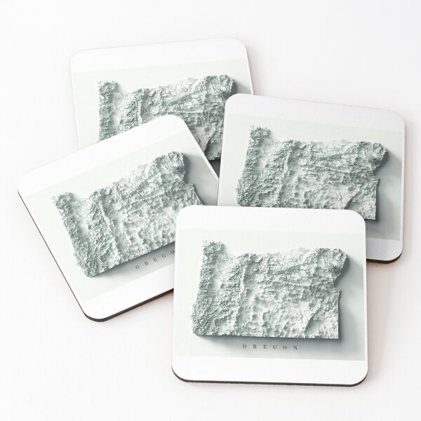 Item preview, Oregon State Relief Map 3D digitally-rendered designed and sold by ThinkAboutMaps.