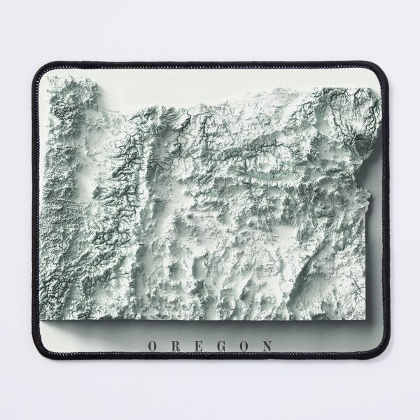 Item preview, Oregon State Relief Map 3D digitally-rendered designed and sold by ThinkAboutMaps.