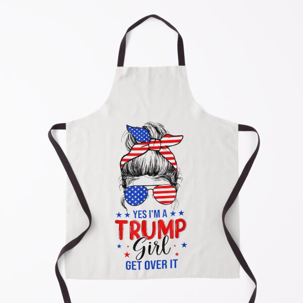 Item preview, Trump 2024 Messy Bun Yes I'm A Trump Girl Get Over Christmas T-Shirt designed and sold by Blue-Rechard.