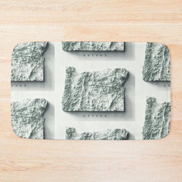 Item preview, Oregon State Relief Map 3D digitally-rendered designed and sold by ThinkAboutMaps.