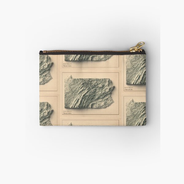 Item preview, Pennsylvania, USA Shaded Relief Map 3D digitally-rendered designed and sold by ThinkAboutMaps.