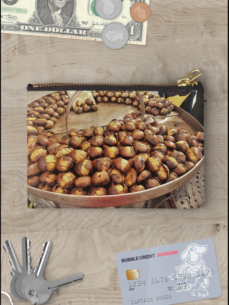 Thumbnail 3 of 4, Zipper Pouch, Roasted Chestnuts.....................Rome designed and sold by Fara.