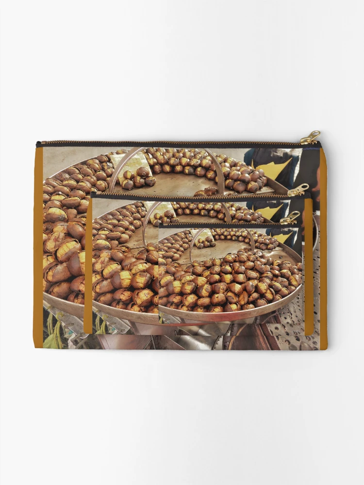 Thumbnail 2 of 4, Zipper Pouch, Roasted Chestnuts.....................Rome designed and sold by Fara.
