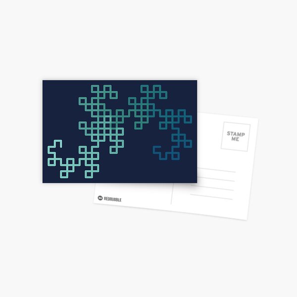 Item preview, Dragon Curve Fractal - 8 Steps Gradient designed and sold by joshdbb.