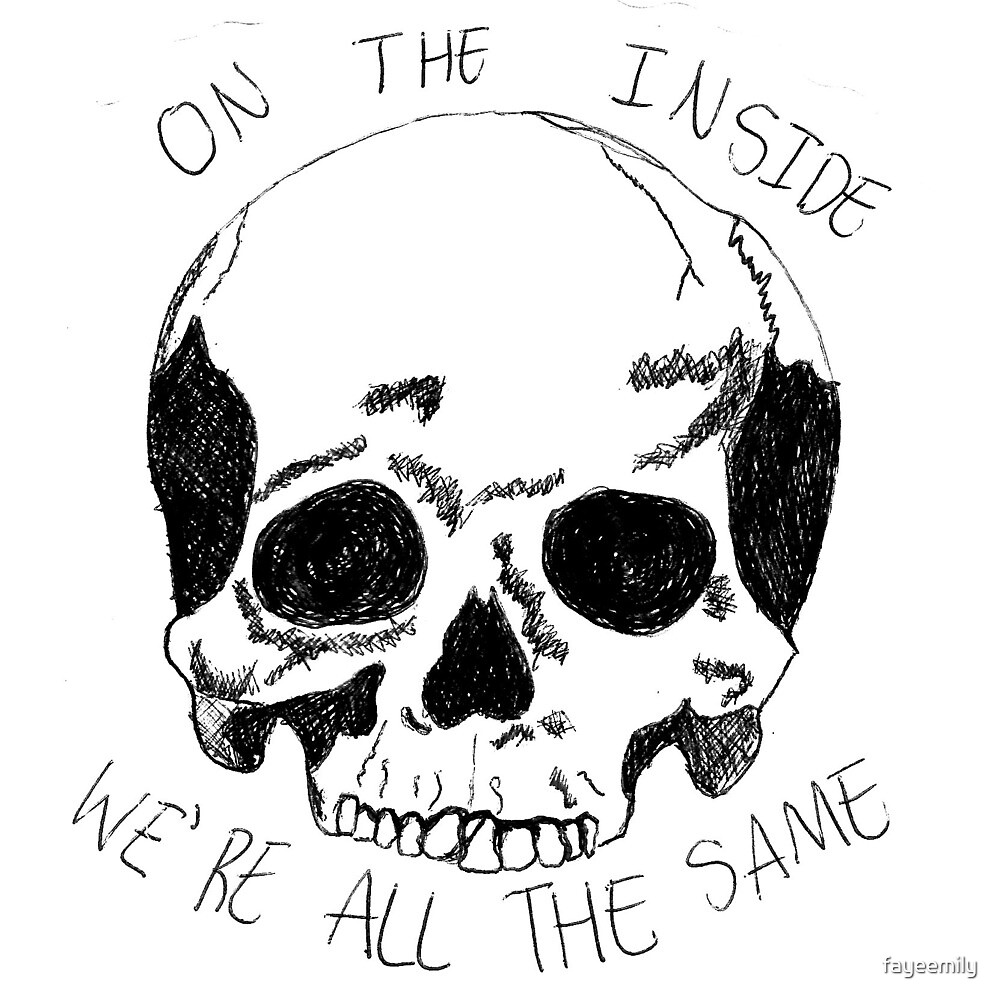 "Skull & Quote" by fayeemily Redbubble