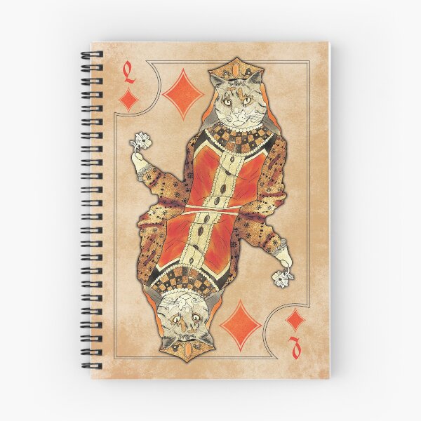Item preview, Cat Card Queen of Diamonds designed and sold by MattCat-Art.