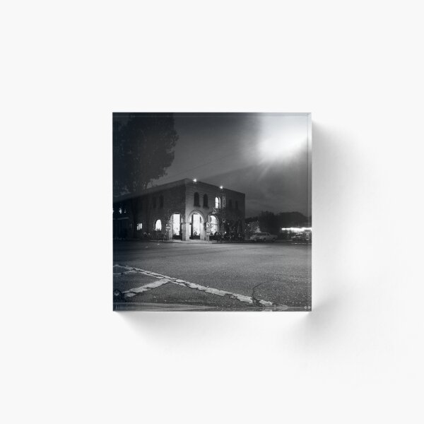 Coffee House, Night Acrylic Block