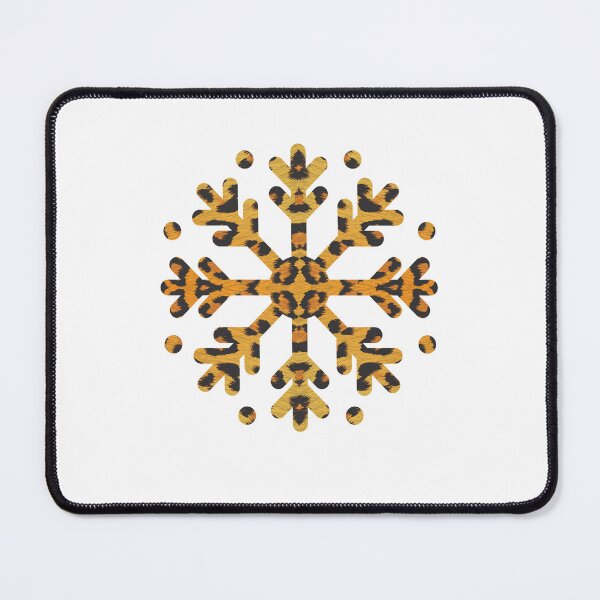 Item preview, Snowflake Leopard Print on White Background designed and sold by artfulnotebook.