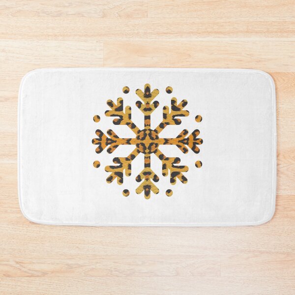 Item preview, Snowflake Leopard Print on White Background designed and sold by artfulnotebook.