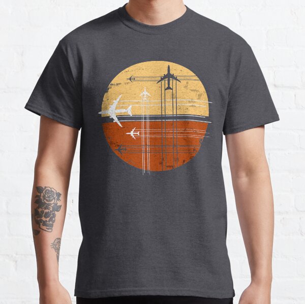 Aperçu de l'œuvre 747 Sunrise | Jet rétro Jumbo Vintage créée et vendue par RealPilotDesign.