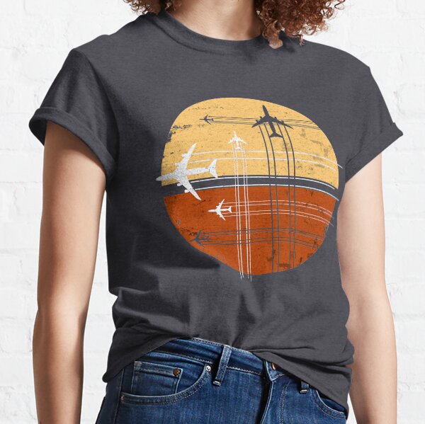 747 Sunrise | Vintage Retro Jumbo Jet Classic T-Shirt
