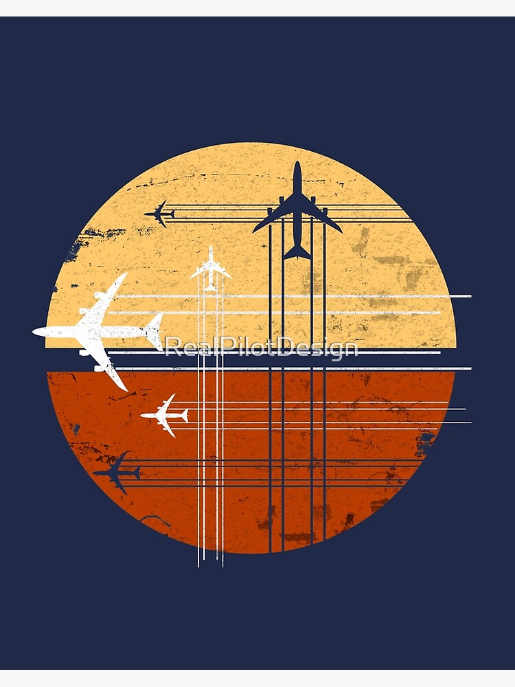 747 Sunrise Vintage Aircraft Retro Art Avgeek Pilot T-Shirt 747 Sunrise Vintage Aircraft Retro Art Avgeek Pilot T-Shirt