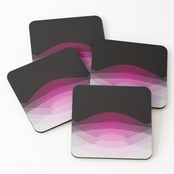 Item preview, Geometric Ombre Magenta Pink Gray Black designed and sold by 2sweetsDesign.