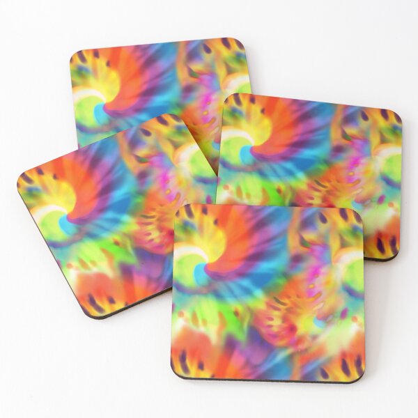 Item preview, Tie-dye hippy rainbow psychedelic flower child free spirit bright and pretty pattern designed and sold by sandpaperdaisy.