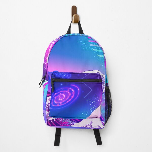 Item preview, Great Wave off Kanagawa Synthwave GALAXY Sky and mountain Fuji Pop Color designed and sold by Ilhamqrov.