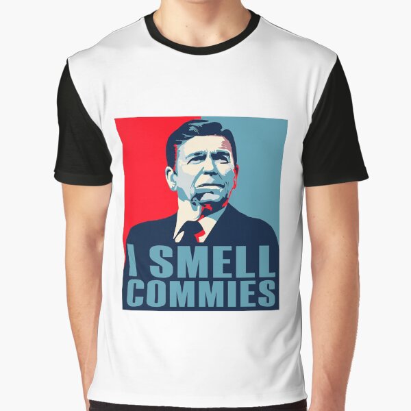 Vista previa del artículo con la obra «Huelo a comunistas», diseñado y vendido por FunnyGlorious.