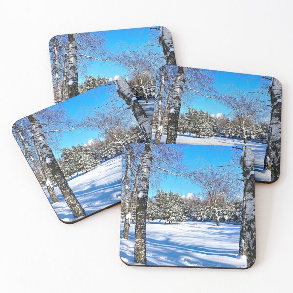 Item preview, Scenery at the Sormovsky Park in Nizhny Novgorod with birches, trunks, coniferous trees, snow designed and sold by Kristina Drozd.
