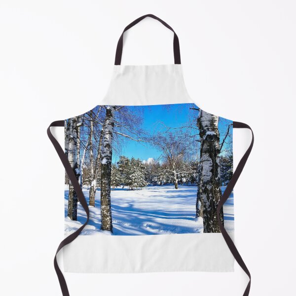 Item preview, Scenery at the Sormovsky Park in Nizhny Novgorod with birches, trunks, coniferous trees, snow designed and sold by Kristina Drozd.