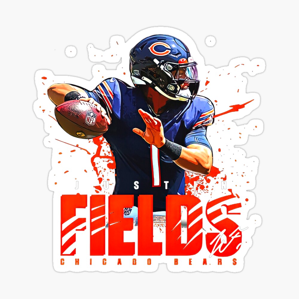 Justin Fields 1 Chicago Bears football player poster shirt, hoodie