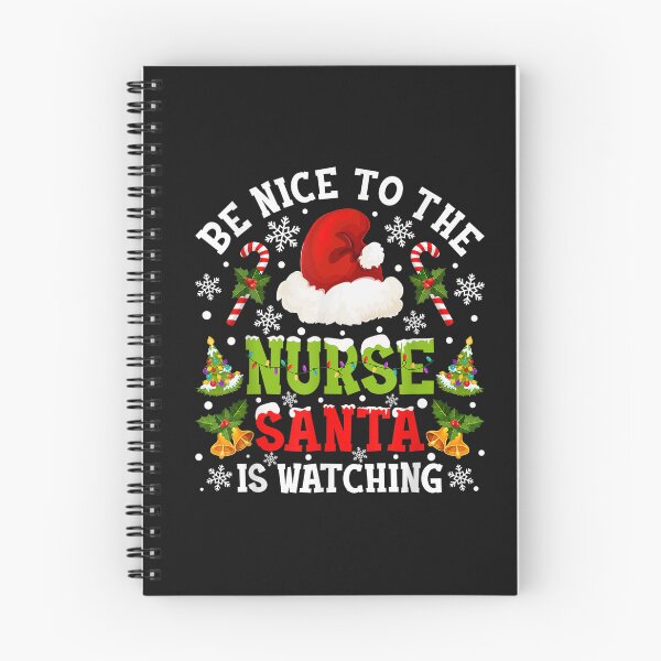 Item preview, Nurse Christmas Be Nice To The Nurse Santa is Watching T-Shirt designed and sold by Blue-Rechard.