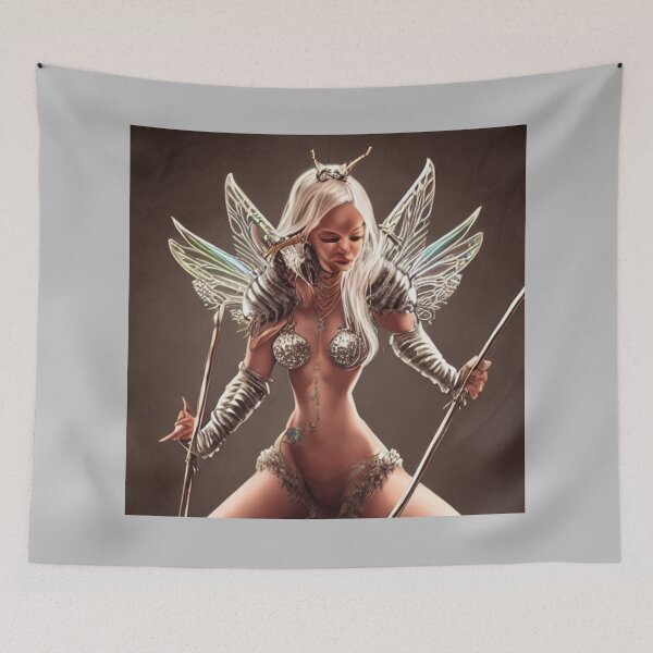 Item preview, Warrior fairy in silver  designed and sold by dwhowe.