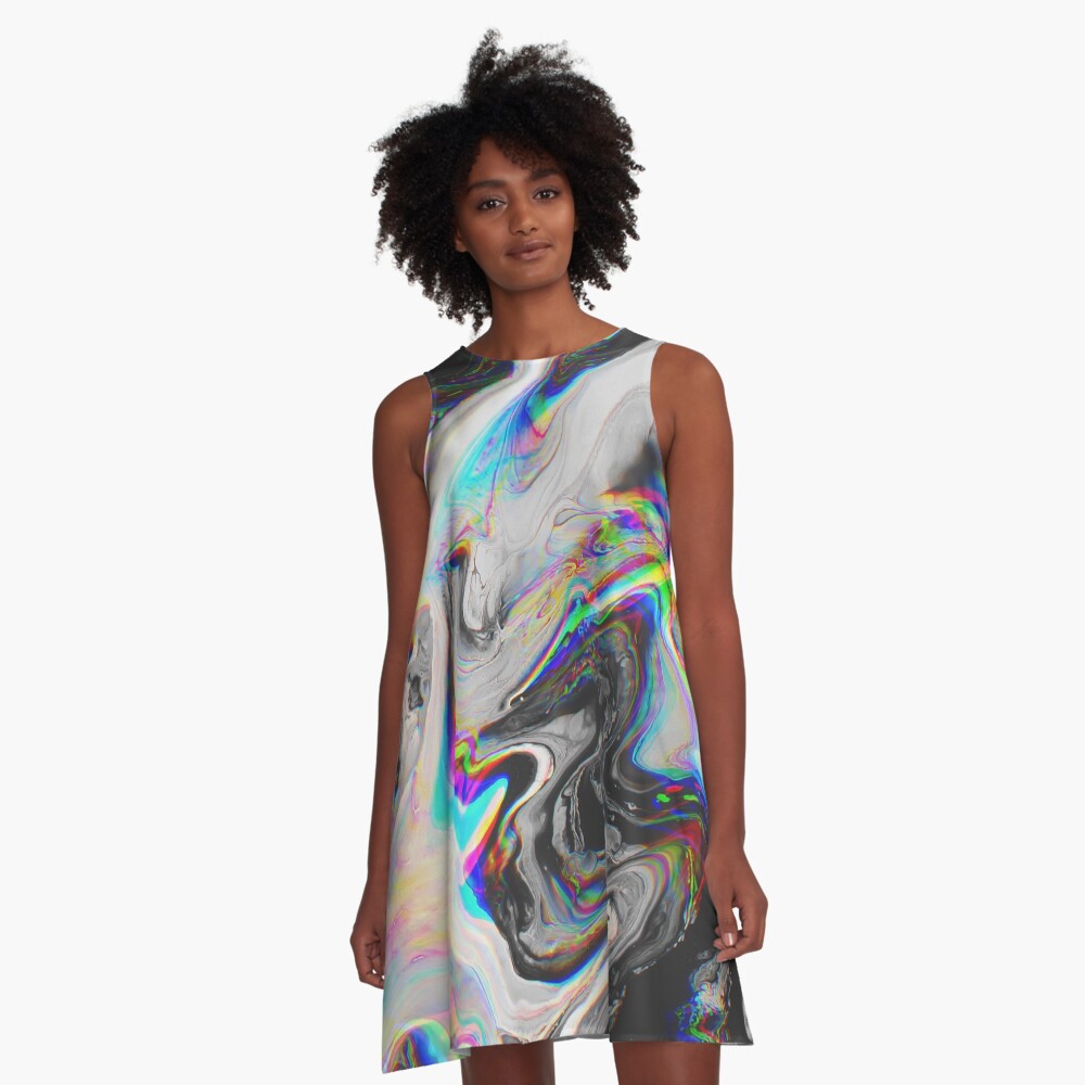 CONFUSION IN HER EYES THAT SAYS IT ALL A-Line Dress
