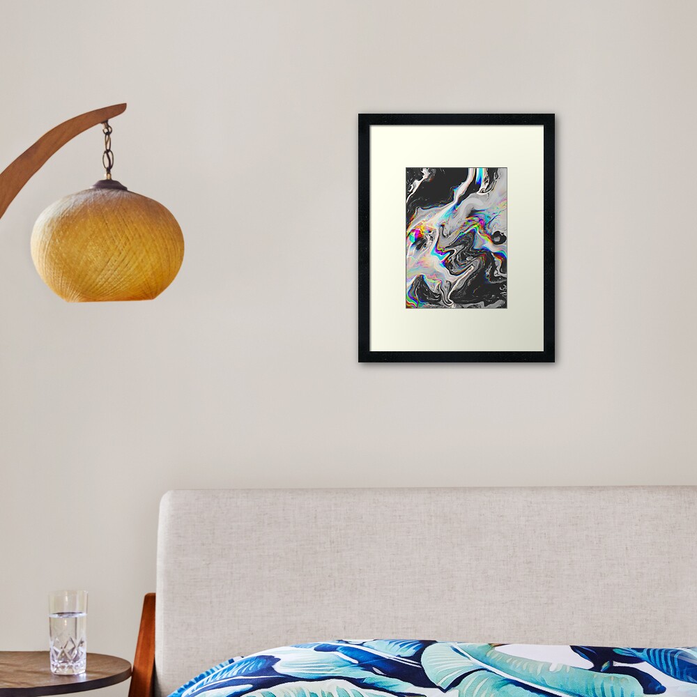 CONFUSION IN HER EYES THAT SAYS IT ALL Framed Art Print