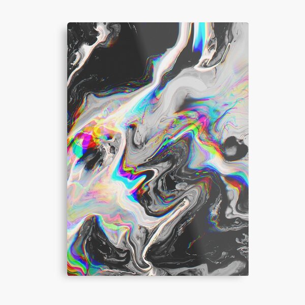 VERWIRRUNG IN IHREN AUGEN, DIE ES ALLES SAGT Metallbild