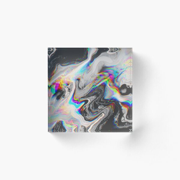 VERWIRRUNG IN IHREN AUGEN, DIE ES ALLES SAGT Acrylblock