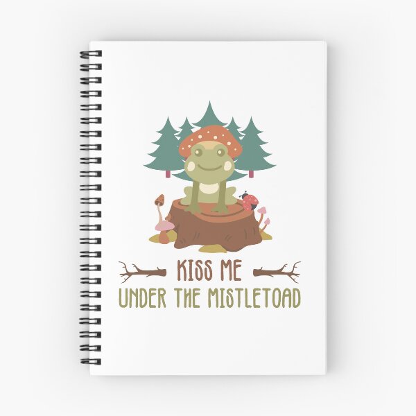Item preview, Kiss me Under the Mistletoad Christmas Graphic Design designed and sold by QuanJewelry.