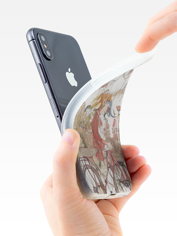 Thumbnail 4 of 5, iPhone Case, A Flowery Ride designed and sold by TiltedCode.