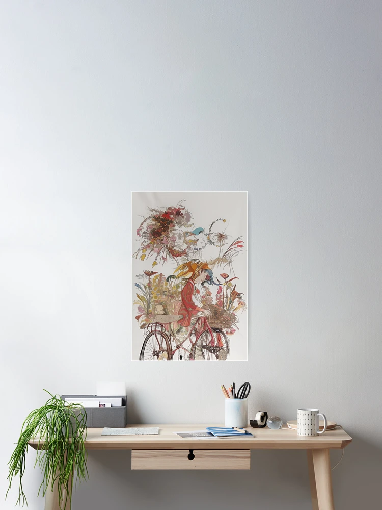 Thumbnail 2 of 3, Poster, A Flowery Ride designed and sold by TiltedCode.