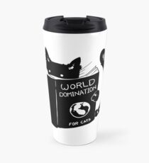 Taza de viaje Cat Gifts / Funny Gifts - El mejor regalo lindo para él, ella, hombres, mujeres, novio, novia, mejor amigo, esposo, esposa, hijo, hija, papá, mamá, parejas, hermano o hermana - Dominación mundial